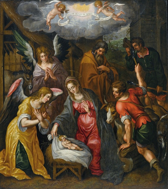 The Nativity by Hendrik de Clerck — digital art print download