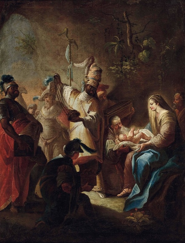 Anbetung Der Könige by Johann Evangelist Holzer — digital art print download