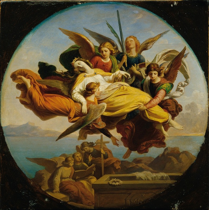 Die Heilige Katharina by Карл фон Блаас, 1850 — digital art print download
