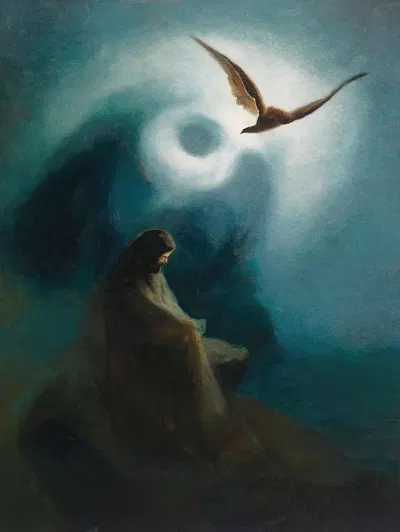Martyr And Crucified, Son Helios by Karl Wilhelm Diefenbach — digital art print download