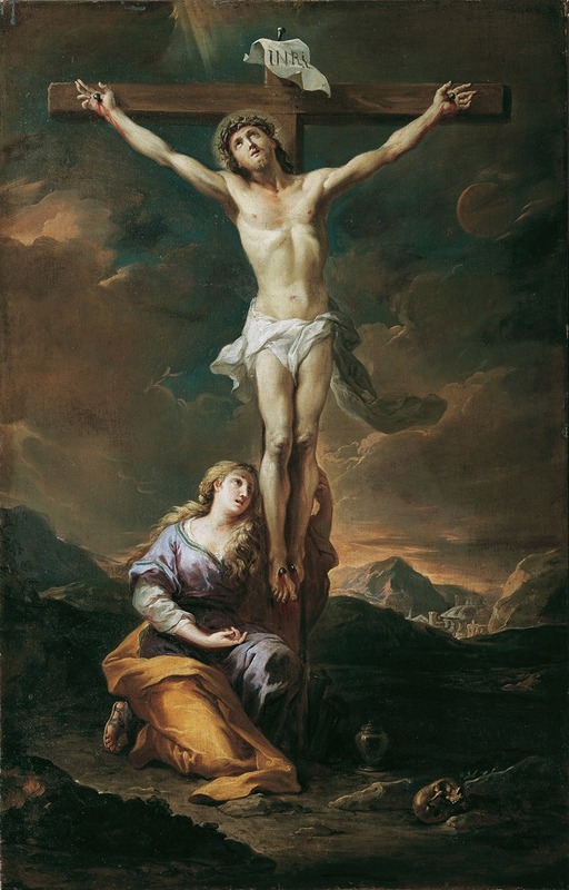 Kruzifixus Mit Maria Magdalena by Martino Altomonte, 1728 — digital art print download