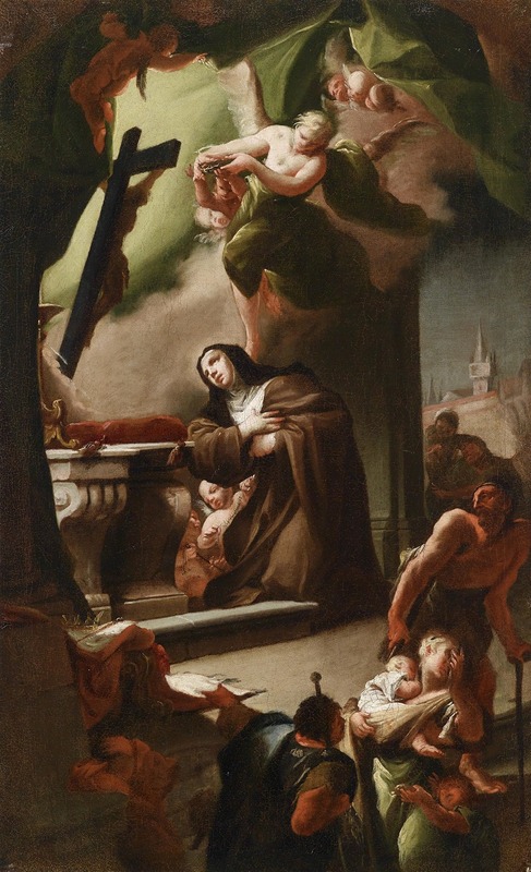 Vision Of St. Elisabeth by Paul Troger — digital art print download