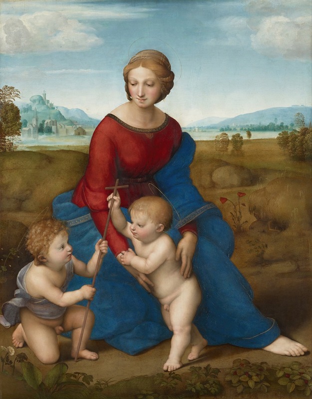Madonna In The Meadow by Рафаэль — digital art print download