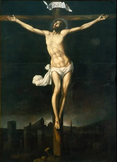 Christ On The Cross by Sebastián López de Arteaga — digital art print download