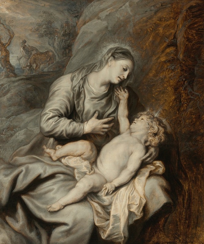 Rest On The Flight Into Egypt by Антоний ван Дейк — digital art print download
