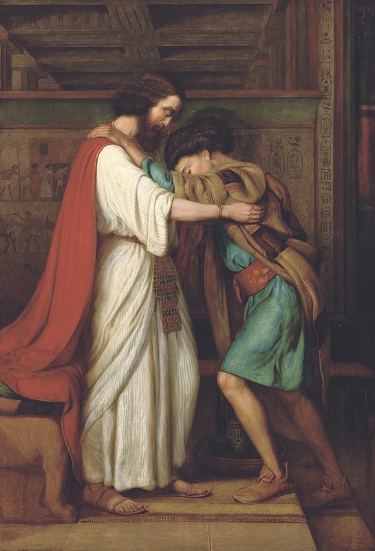 Joseph and Pharoah by William James Webbe, 1865 — digital art print download