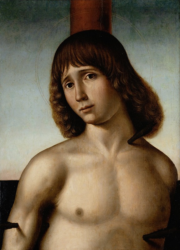St. Sebastian at the Column by Антонио Де Салиба — digital art print download