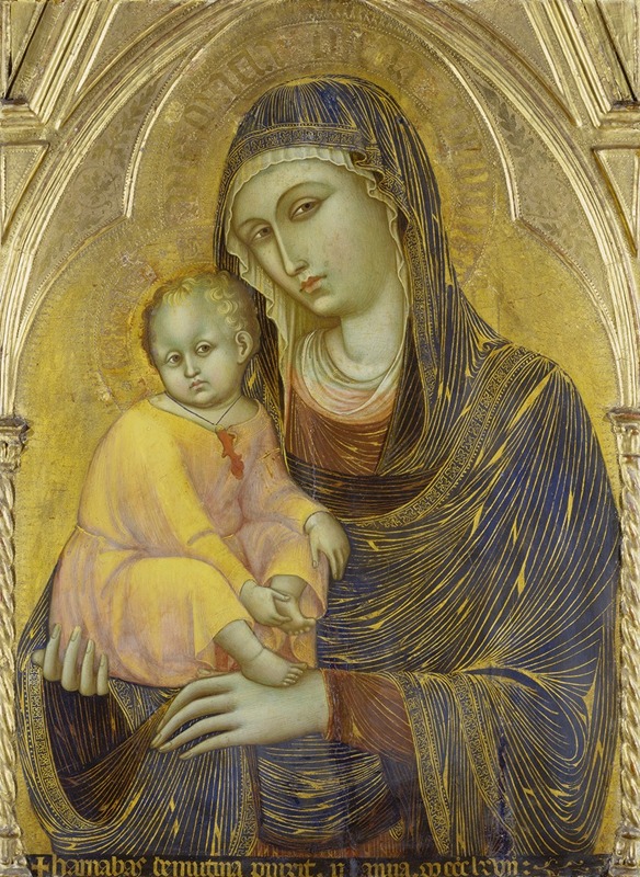 Madonna and Child by Barnaba Da Modena, 1367 — digital art print download