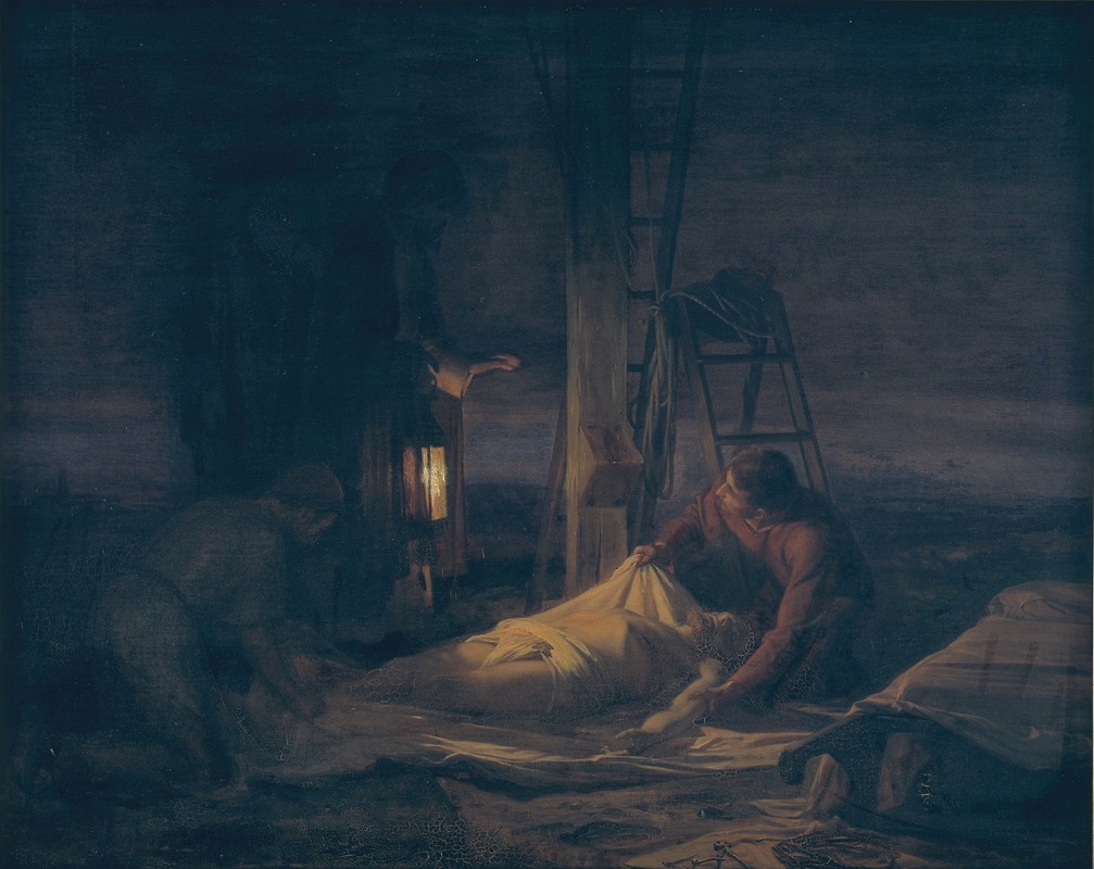 Descent from the Cross by Carl Bloch, 1886 — digital art print download