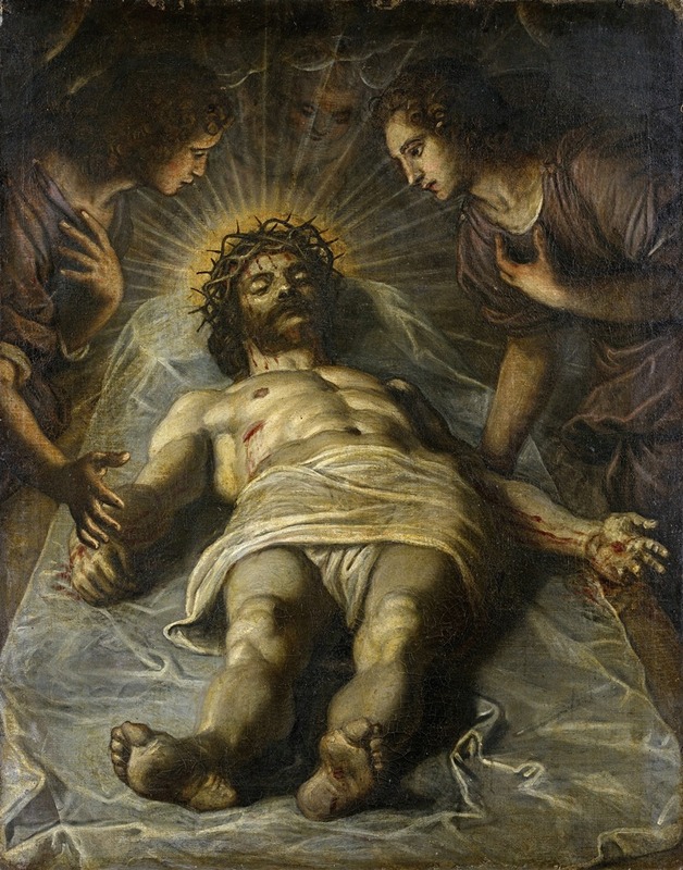 The Dead Christ with Two Angels by Circle of Tintoretto — digital art print download