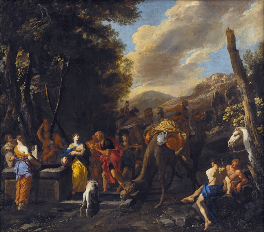 Rebecca and Eliezer at the Well — Domenico Gargiulo