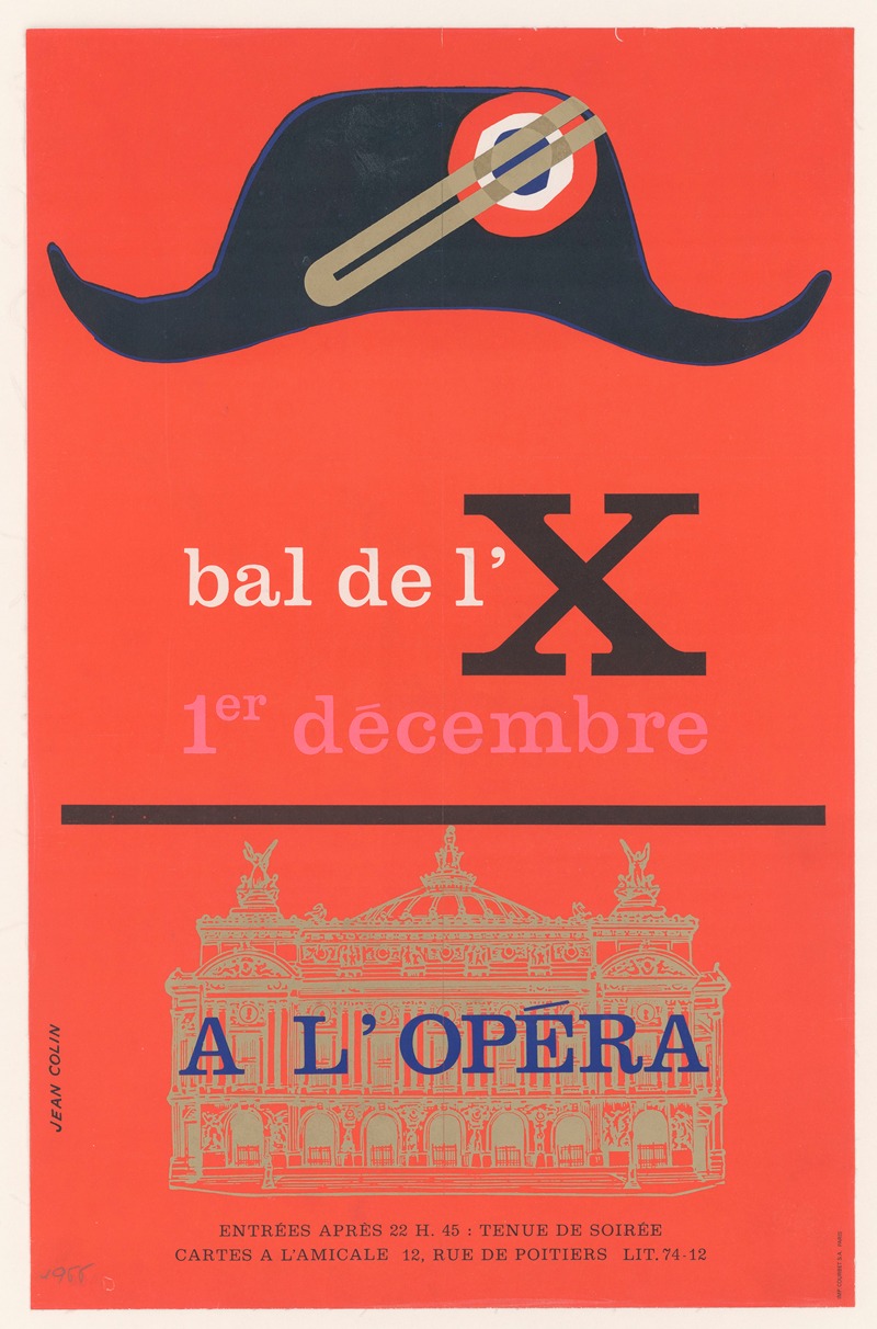 Bal de l'X, le 1er décembre 1966 à l'Opéra — Jean Colin