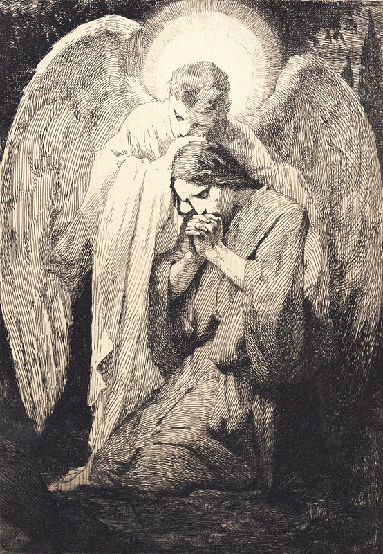 Kristus i Gethsemane by Франс Шварц, 1900 - 1901 — digital art print download