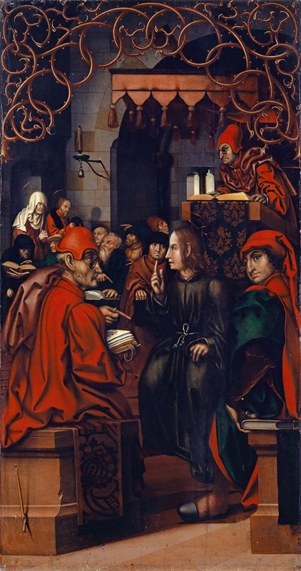 Christ among the Doctors by Hans Fries, 1512 — digital art print download