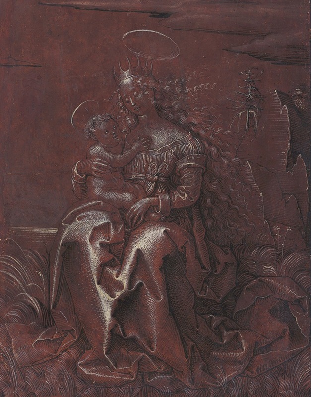 The Virgin and Child on a Grassy Bench — Hans Fries
