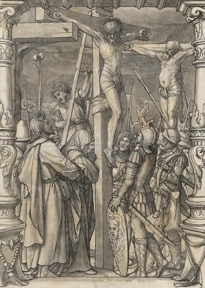 Christ on the cross by Ганс Хольбейн Младший, 1528 — digital art print download
