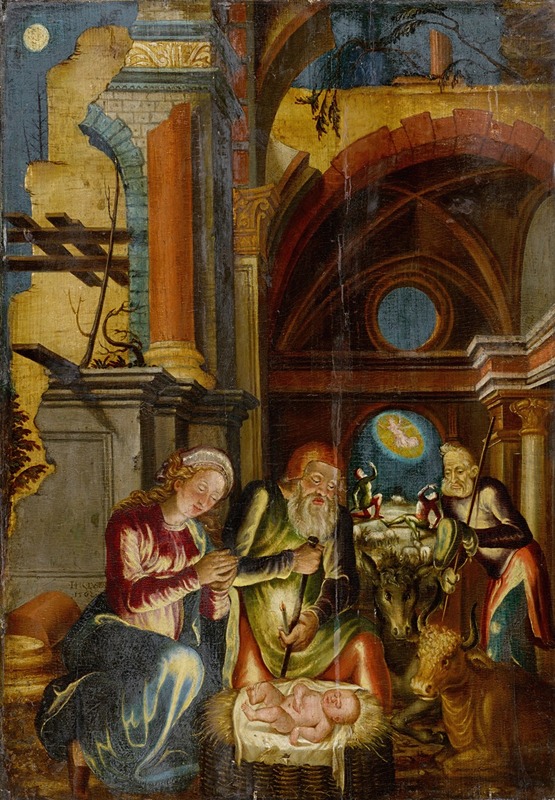 The Nativity by Ганс Хуг Клюбер, 1562 — digital art print download