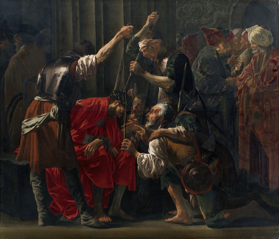 Christ Crowned with Thorns by Хендрик Тер Бругген, 1620 — digital art print download