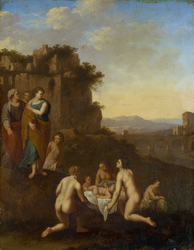 The Finding of Moses by Йохан ван Хенсберген — digital art print download