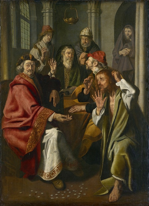 Judas Returning the Pieces of Silver — Jan Woutersz.