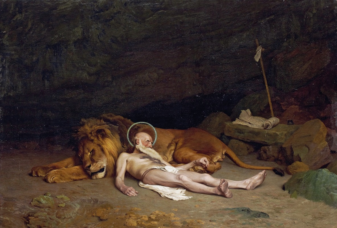 Saint Jerome by Жан-Леон Жерома, 1874 — digital art print download