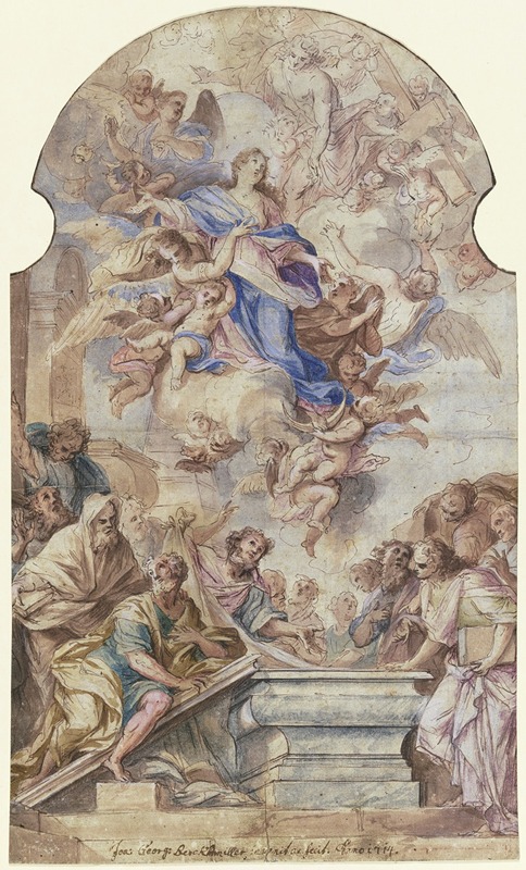 Assumption of the Virgin — Johann Georg Bergmüller