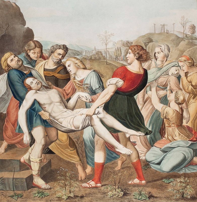 Rafael; Kristi gravlæggelse by Johannes Senn, 1814 – 1818 — digital art print download