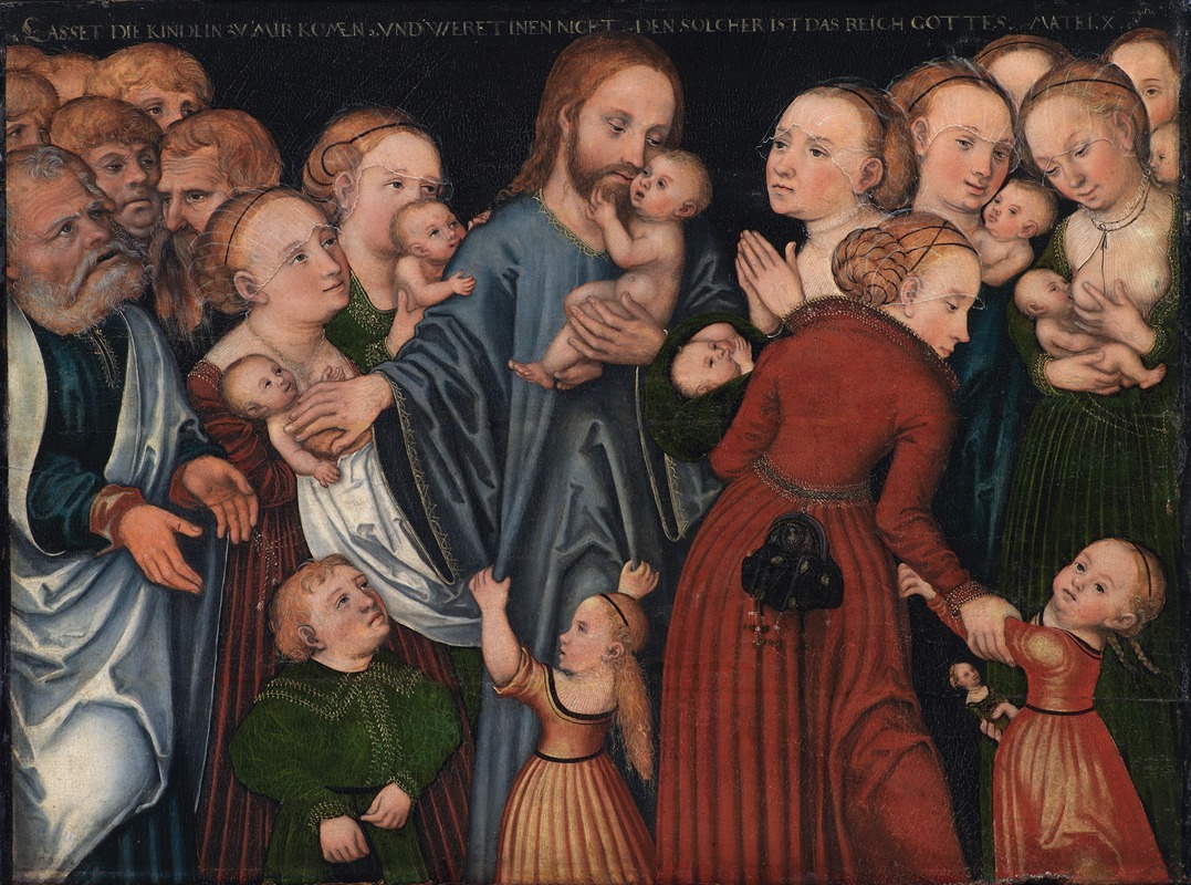 Christ Blessing the Children by Лука Кранах Старший, 1537 – 1637 — digital art print download