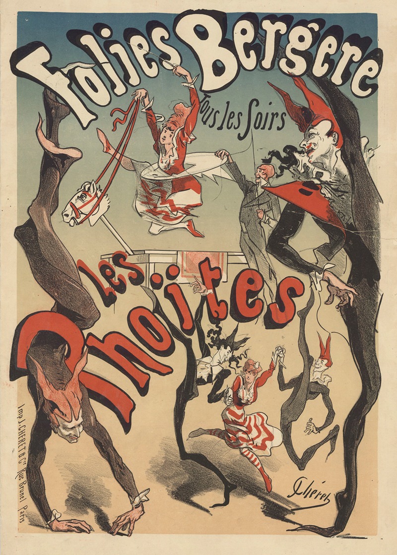 Folies Bergère. Les Phoïtes by Жюль Шере, 1878 — digital art print download