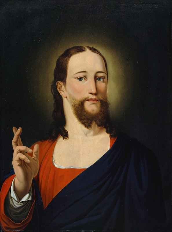 Christ Blessing by Марквард Вохер, 1820 — digital art print download
