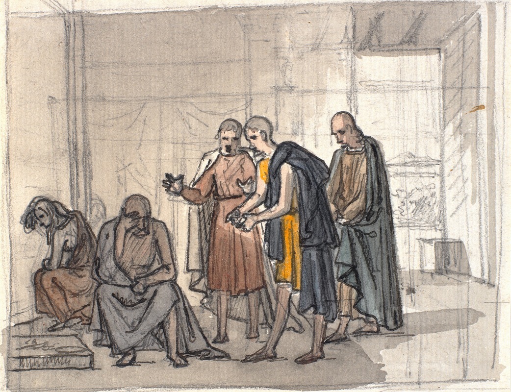 Job og hans venner by Мартинус Рёрбю, 1839 - 1849 — digital art print download