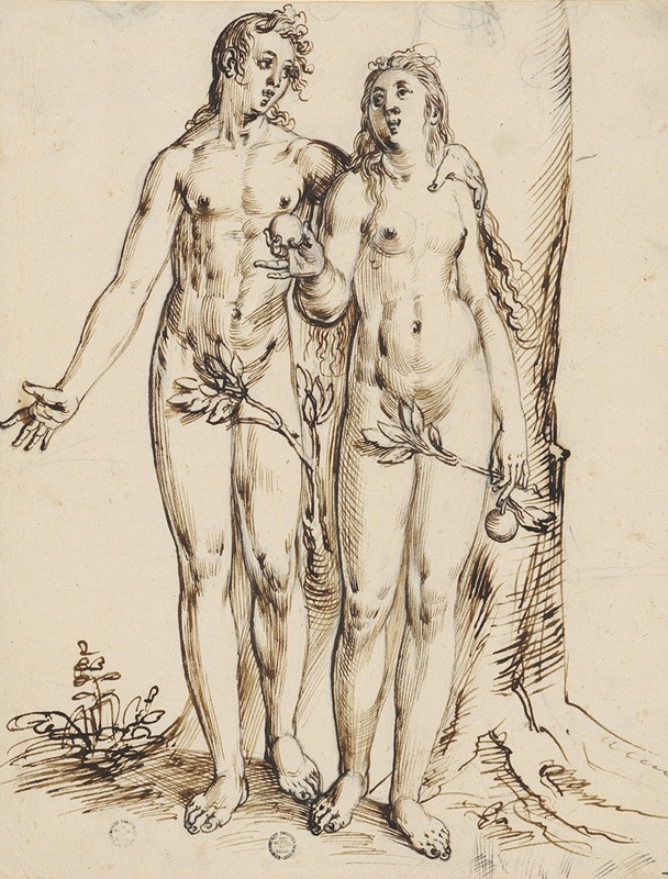 Adam und Eva by Niklaus Bock — digital art print download