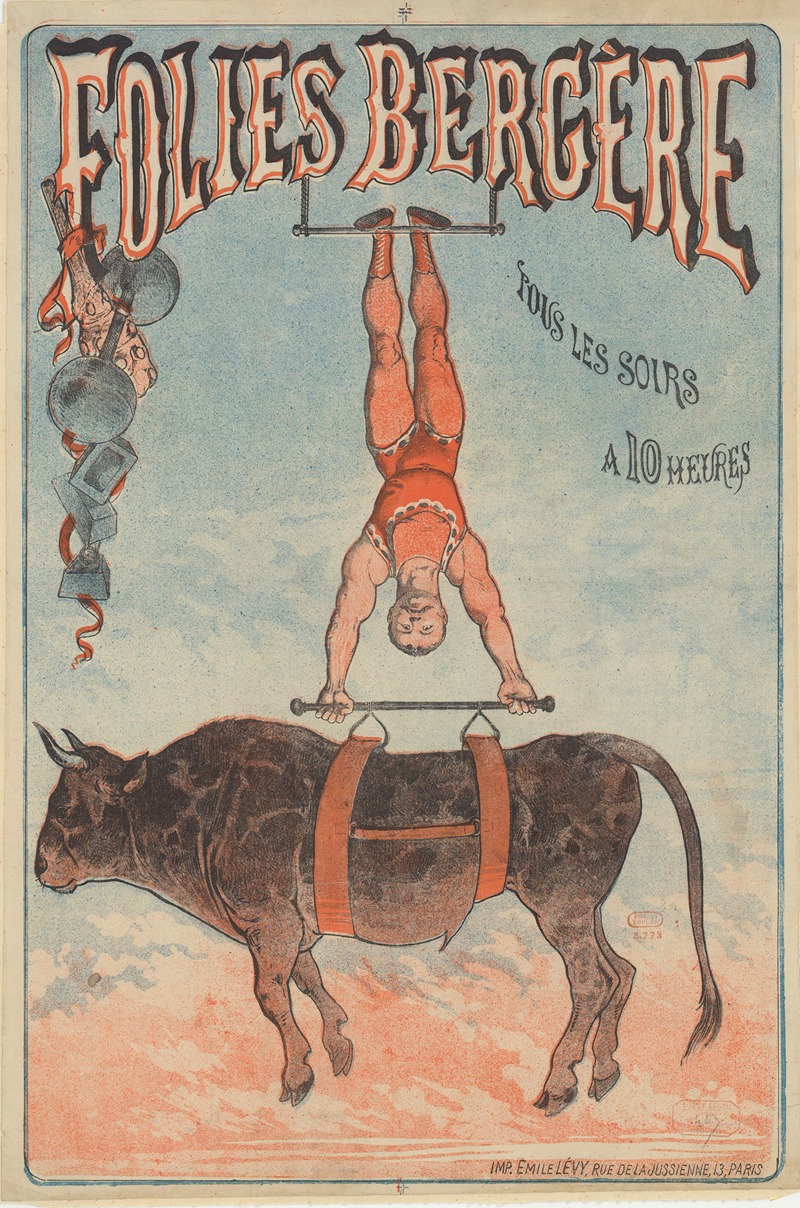 Folies-Bergère by Jules Chéret, 1878 — digital art print download