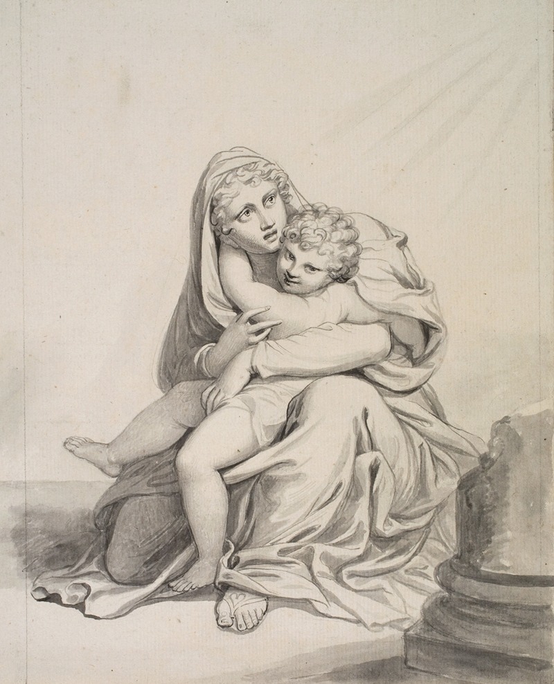 Madonna with Child by Ричард Косвэй, 1742 – 1821 — digital art print download