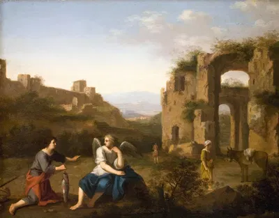 Tobiah and the Angel by Toussaint Gelton, 1645 – 1680 — digital art print download