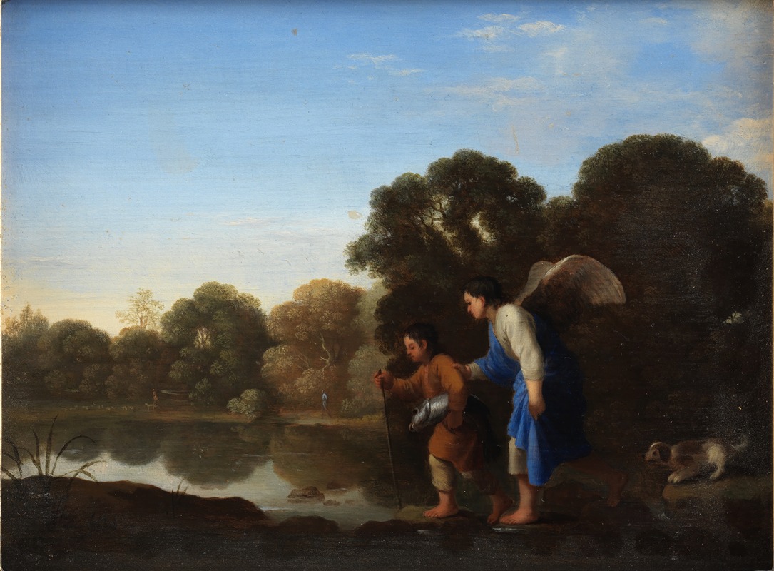 Young Tobiah and the Angel — Toussaint Gelton