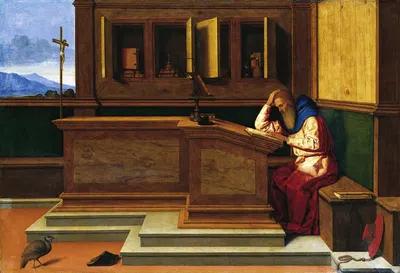 Saint Jerome in His Study by Винченцо Катена — digital art print download