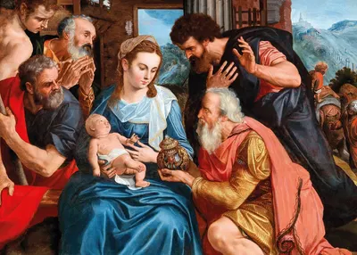 The Adoration of the Magi by Адриан Томасз. Кей — digital art print download