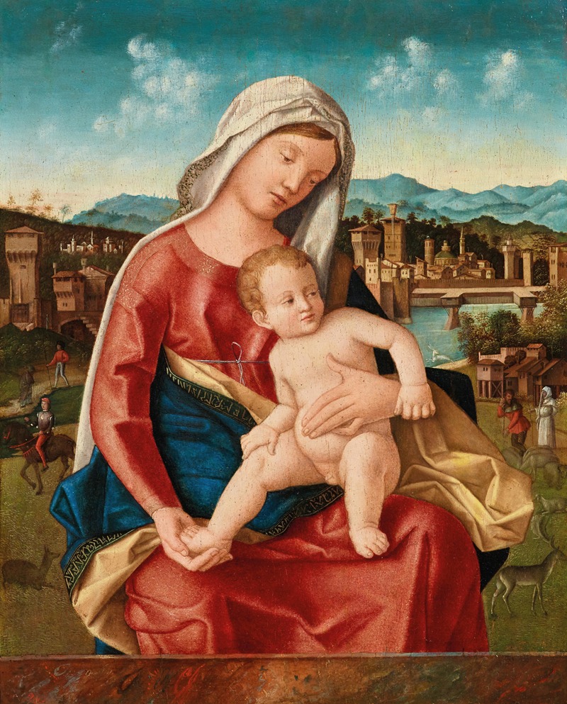 Madonna and Child by Бартоломео Венето — digital art print download