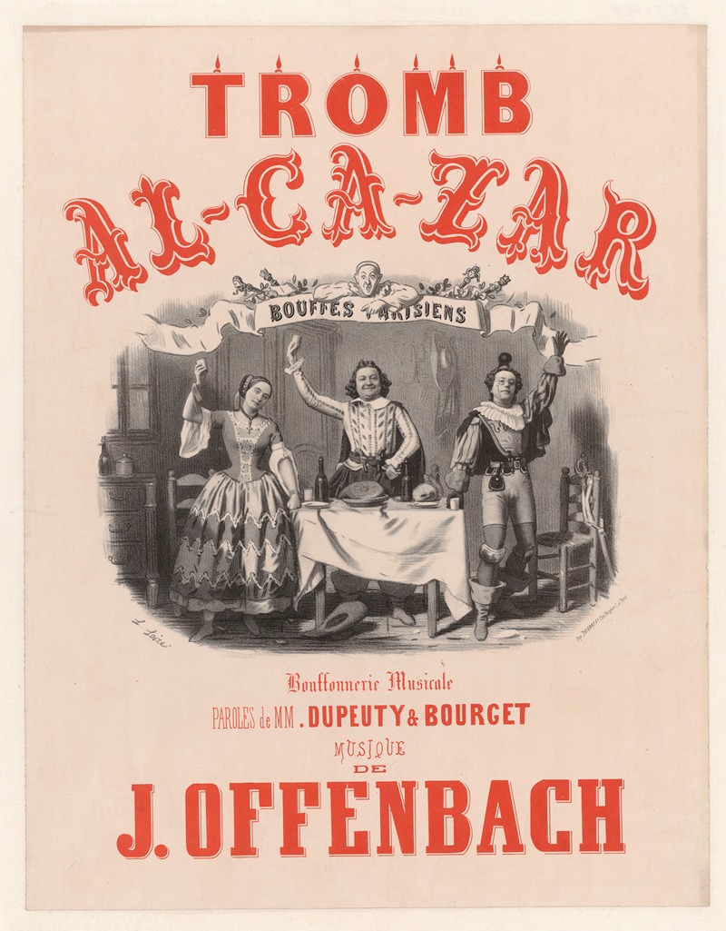 Tromb-Al-Ca-Zar by Léon Loire, 1856 — digital art print download