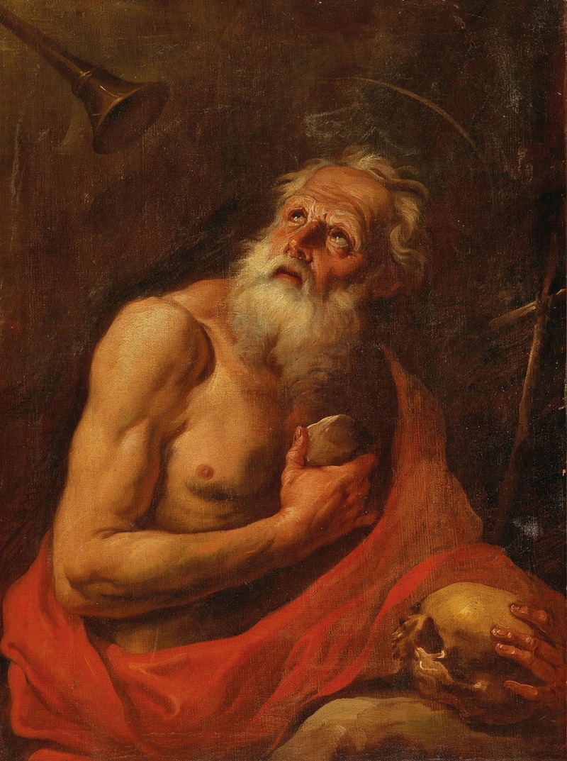The Penitent Saint Jerome by Circle of Johann Carl Loth — digital art print download