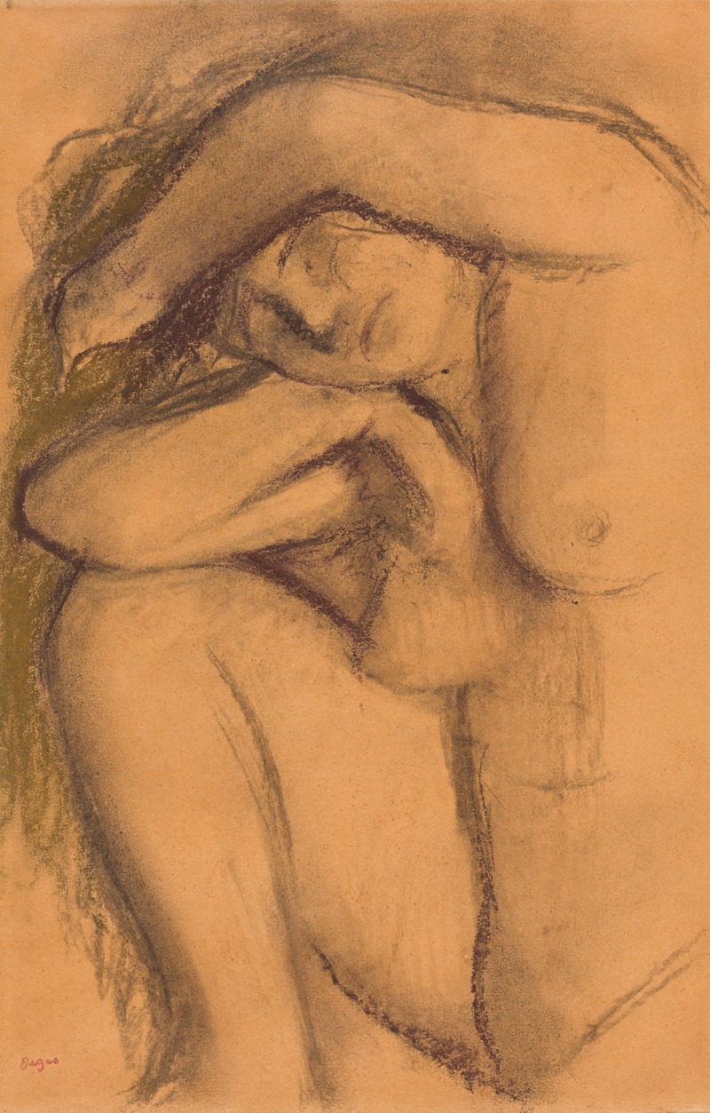 Study of the nude by Эдгар Дега — digital art print download