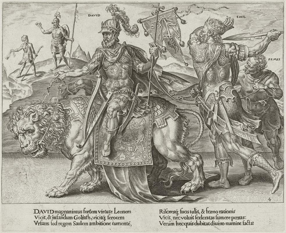 The Triumph of David — Dirck Volckertz Coornhert