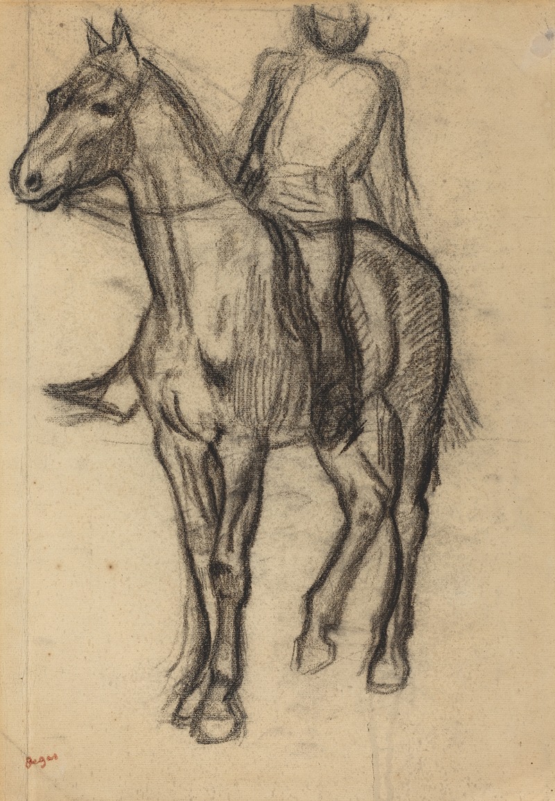 Horse and Rider by Эдгар Дега, c. 1878 — digital art print download