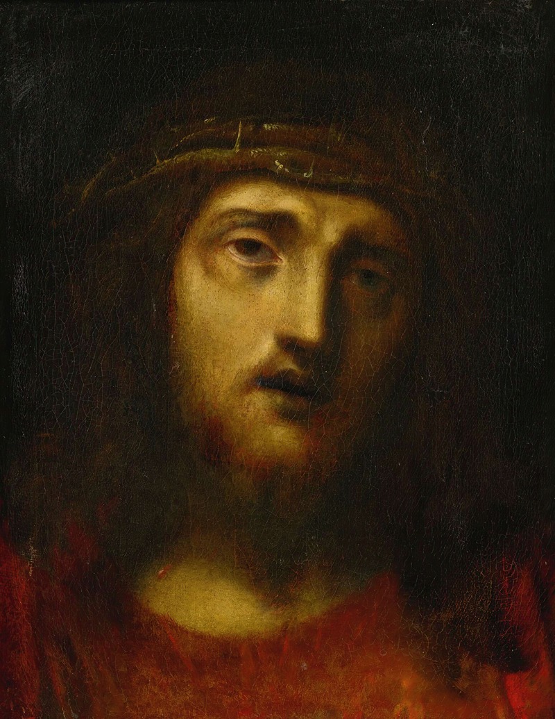 CHRIST WITH CROWN OF THORNS — Follower of Correggio