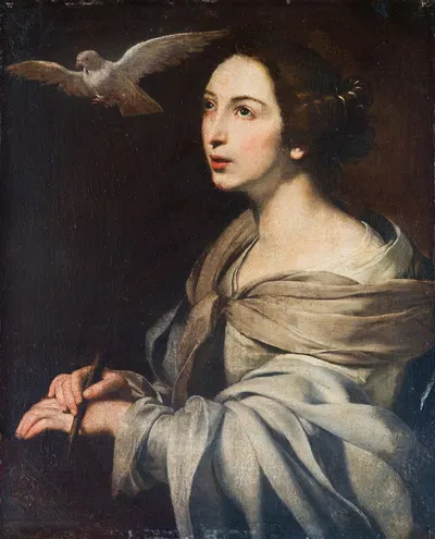 Saint Catherine by Francesco Guarino — digital art print download