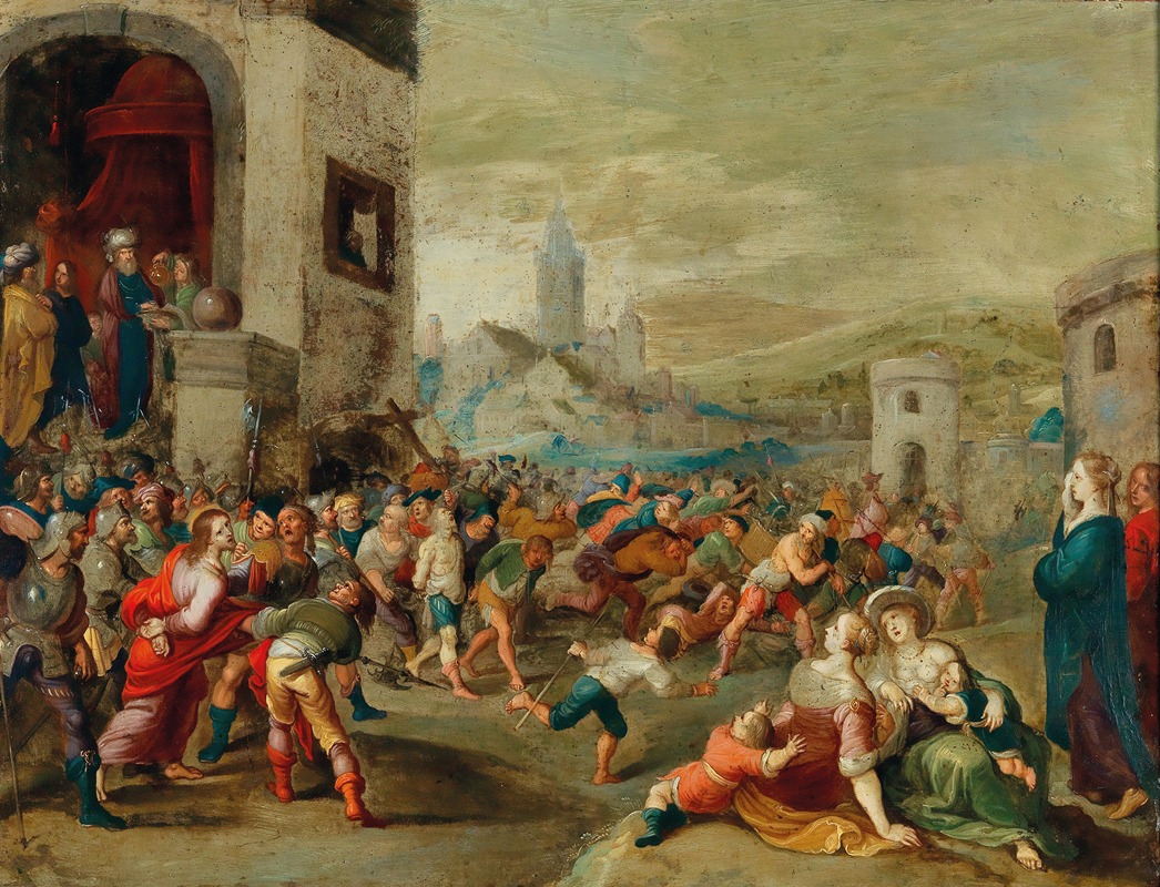 Pilate washing his hands in innocence — Frans Francken the Younger