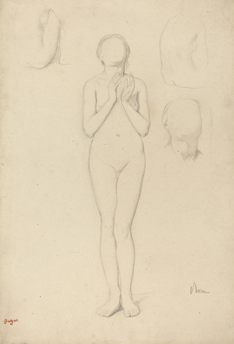 Study of a Female Nude — Edgar Degas