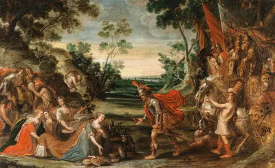 King Solomon and the Queen of Sheba by Frans Wouters — digital art print download
