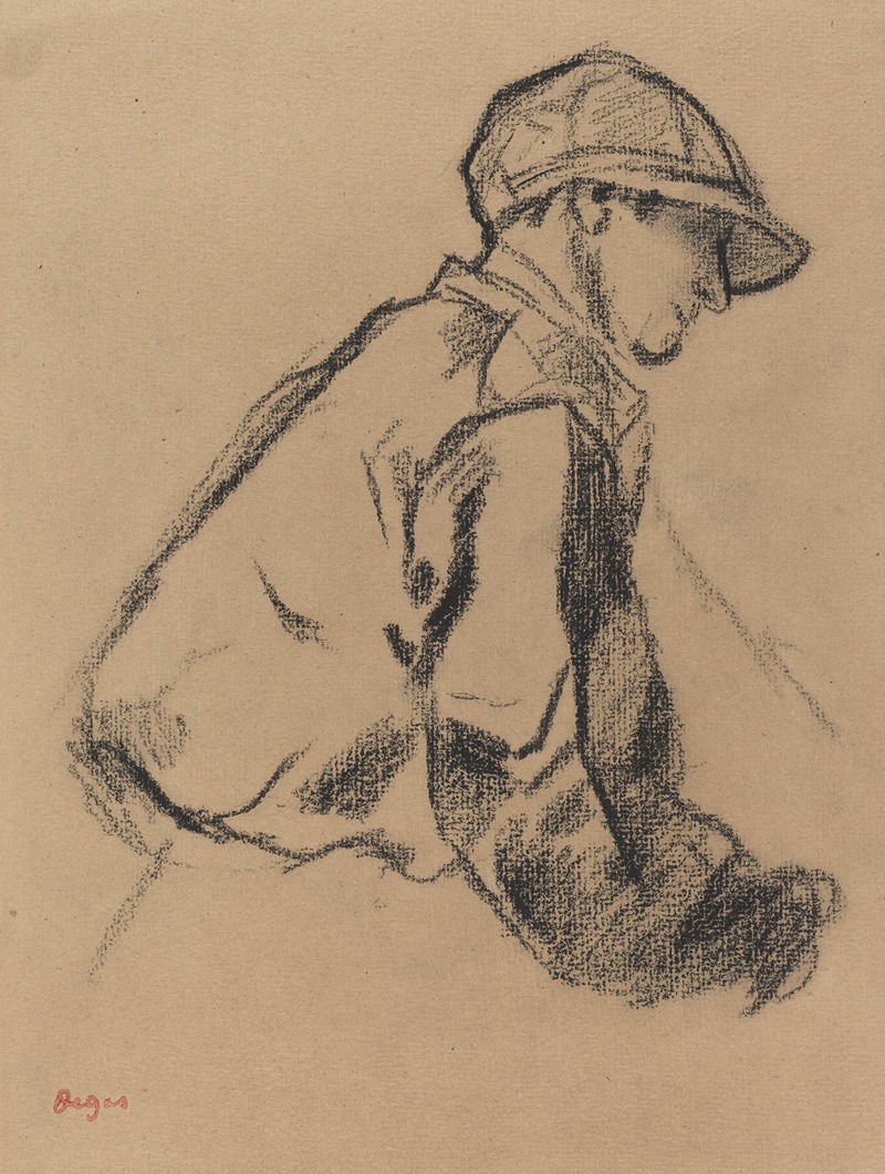 Study of a Jockey by Эдгар Дега, c. 1884 — digital art print download